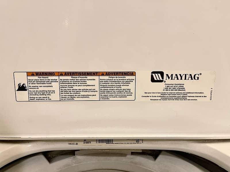 MAYTAG 15kg Automatic Washing Machine (USA Manufactured) 6