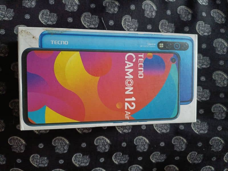 Techno Camon 12 Air 4/64 With Box Charger 1