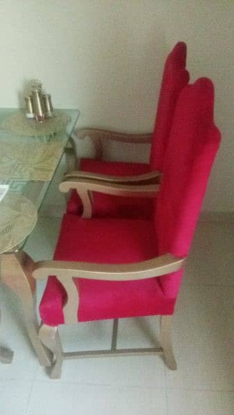 6 seater chair and dining table 1