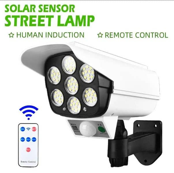 SOLAR LIGHT REMOTE CONTROL 360 ROTATEABLE WITH MOTION SENSOR 0