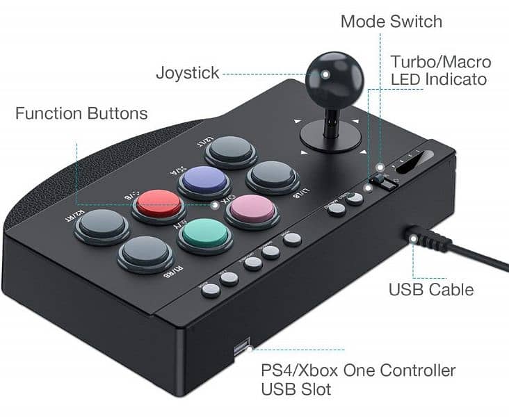 PXN 0082 Arcade Stick for Xbox Series X/ PS3 / PS4 / Switch/Window PC 3