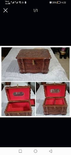 chinioti wooden antique jewelry box / wooden Handicrafts box for sale