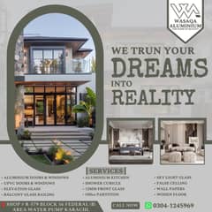 "Expert UPVC, Wood, Glass Work, False Ceiling, Wallpaper & Interior D