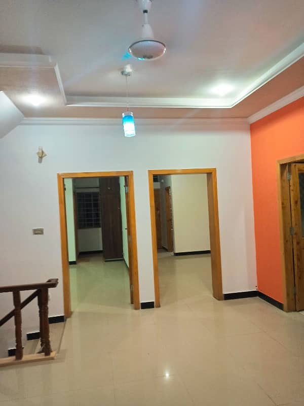 Two bedroom attached washroom neat and clean upper portion for rent Demand 75 000 at Prime location 7