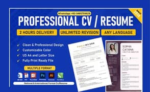 CV Writing / Resume Design / LinkedIn Optimization / Updation