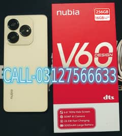 ZTE NUBIA V60 16GB/256GB WITH BOX 12 MONTHS WARRANTY CALL-03335635777