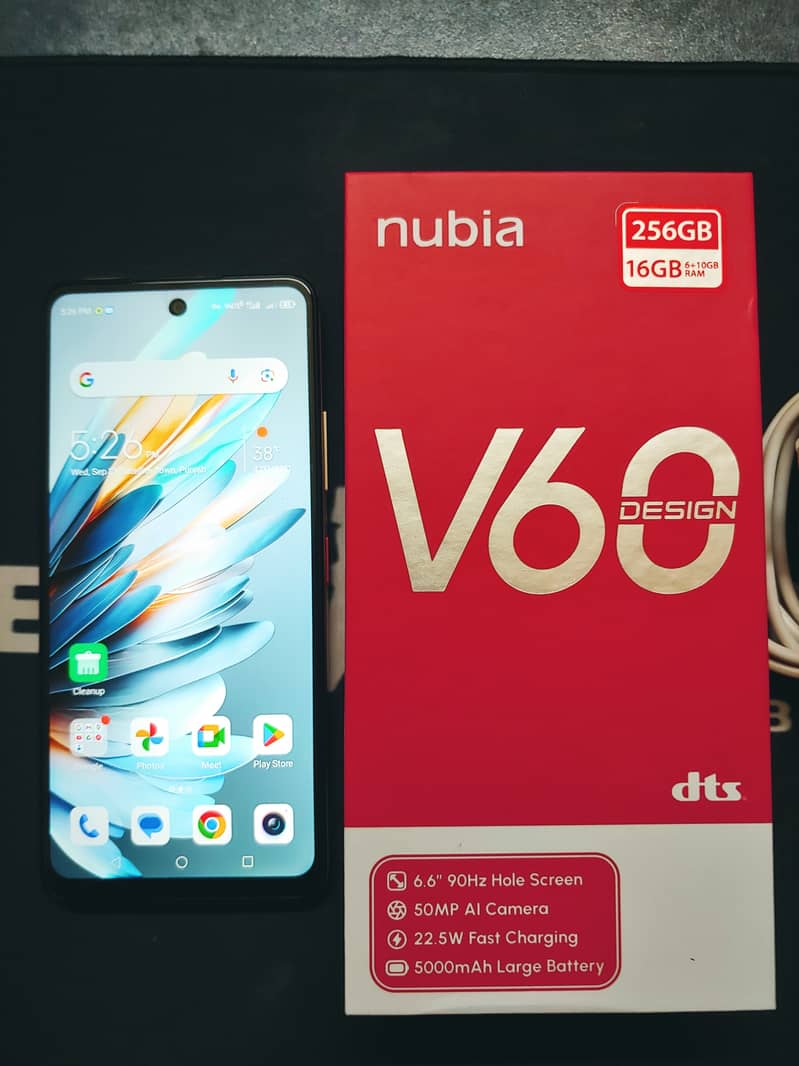 ZTE NUBIA V60 16GB/256GB WITH BOX 12 MONTHS WARRANTY CALL-03335635777 4