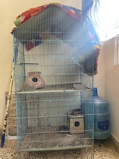 Cage for sale with budgies