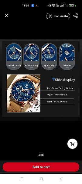 Poedagar Brand Quartz Luxury Sports Chronograph Wrist Watch With Box 7