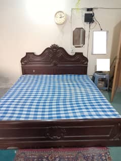 Reasonable price wooden double bed classic style