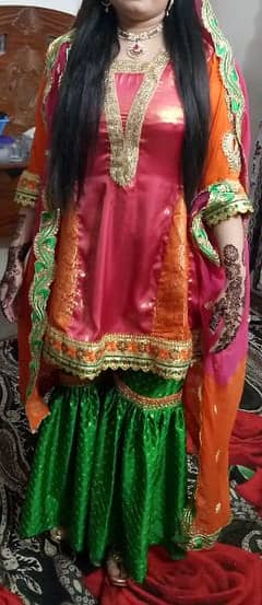 elegant dress for mehndi