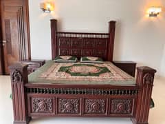 Bed set/chInioti bed set/Side Table/Wooden Bed/Furniture