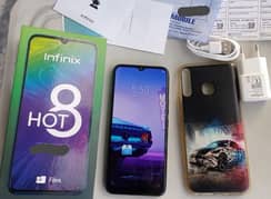 infinix Hot 8 32GB,*2Month WaRnty"Ladies UsE,Duel SiM Lusssshh10/9.5,*