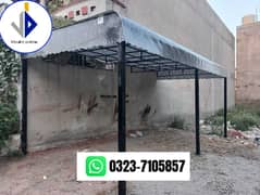 fiber canopy , fiber sheet works, Fiber glass sheds , car parking shed