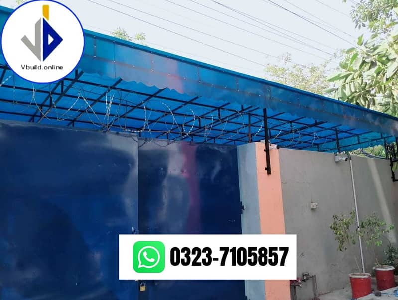 Fiber glass door/ parking shed/ fiberglass work / fiber sheet 0