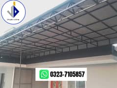 Fiber glass sheet /  fiber shades(with materials ) / car parking sheds