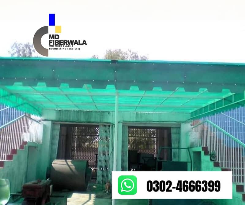 Fiber glass door/ parking shed/ Fiberglass/ fiber glass / fiber sheet 0