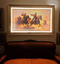 Canvas Frame Arab Islamic With Led