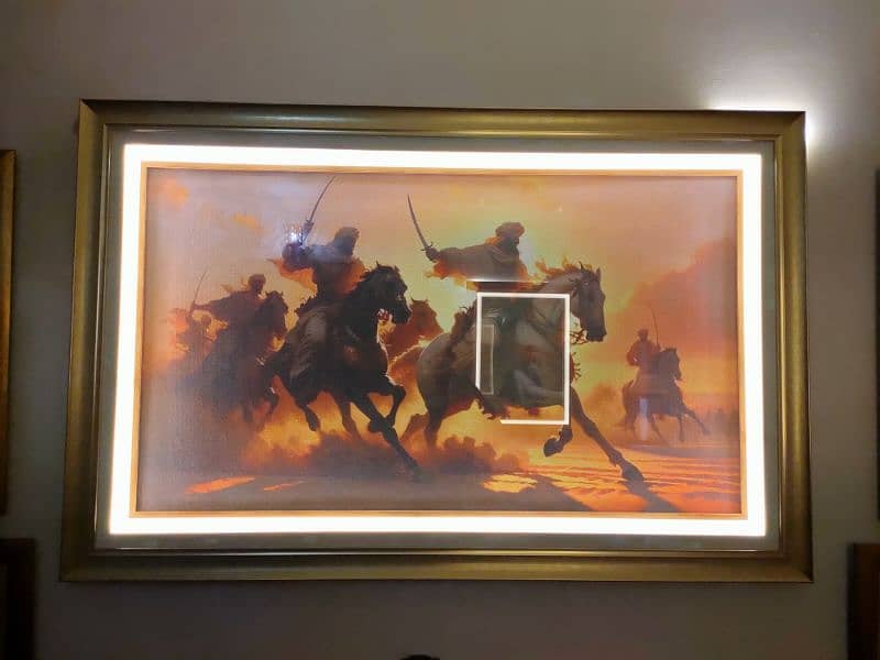 Canvas Frame Arab Islamic With Led 2