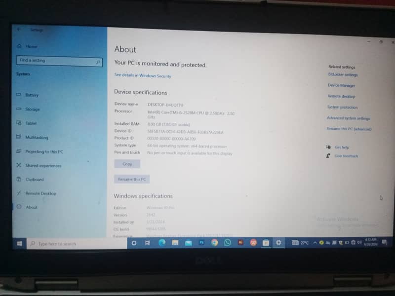 Dell laptop urgent sale 4