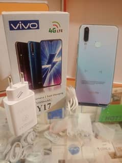 vivo y17 (8/128+128) ram full new with box and charger