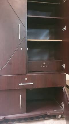 Chocolate Brown Wooden Cupboard