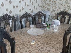 dining table 8 chair chinyoti desighn