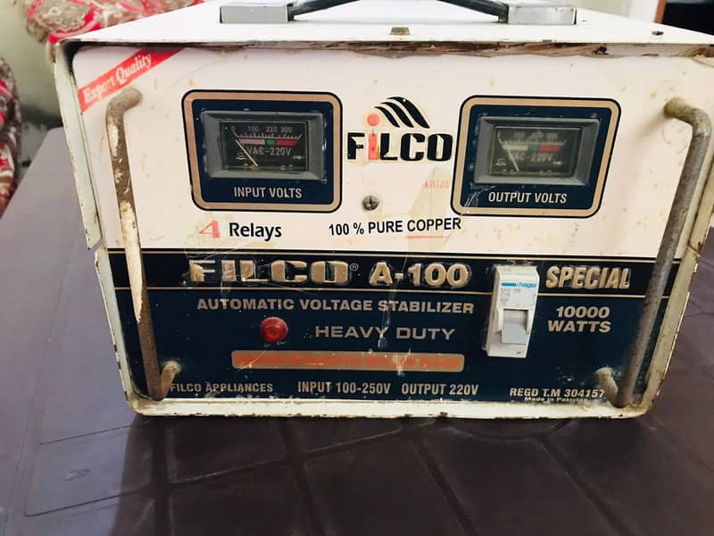 FILCO Stabilizer A-100 special 10000 Watts 100% Copper 4