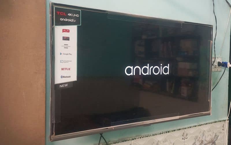 New TCL 4k UHD android LED in New condition for sale just Box open 3