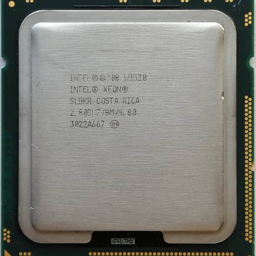 Intel® Xeon® Processor W3530 8M Cache, 2.80 GHz, 4.80 GT/s Intel® QPI 2