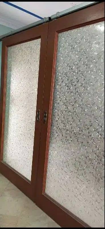 Sliding door with relling and water dispenser 2