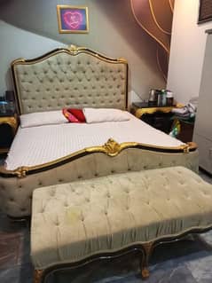 Royal Bed Set With Wardrobe