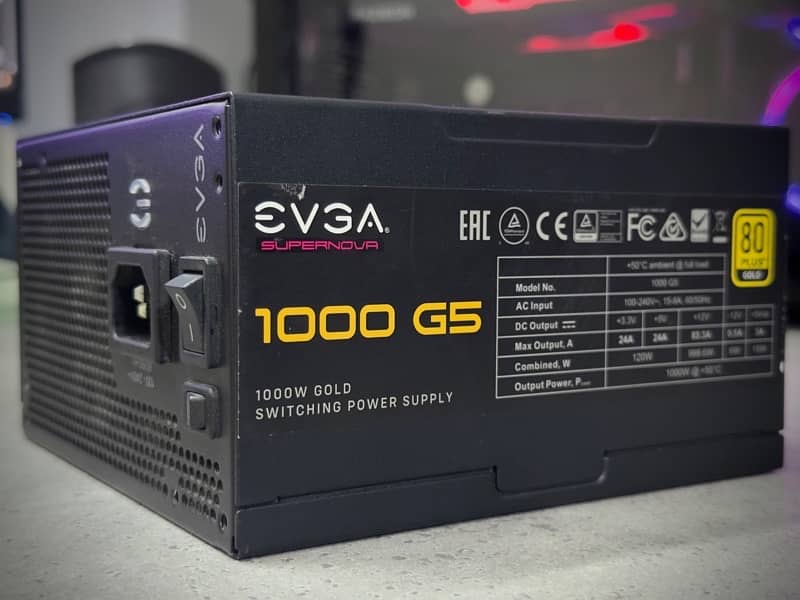 EVGA SuperNOVA 1000 G5, 80 Plus Gold 1000W, Fully Modular, Eco Mode 5