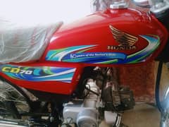 Honda CD 70cc Red Unregistered 2024