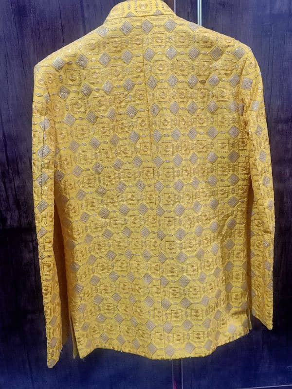 Yellow fancy/ embroidered coat 1