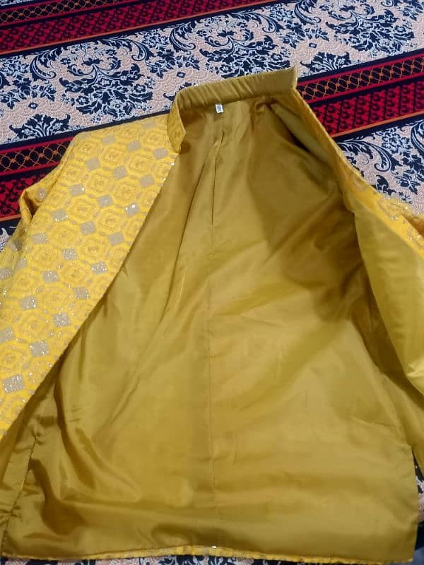 Yellow fancy/ embroidered coat 2