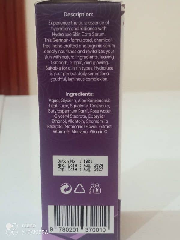 Kc Hydraluxe Skin Care Serum | Natural Purity & Radiance 30 Ml / 1.01 2