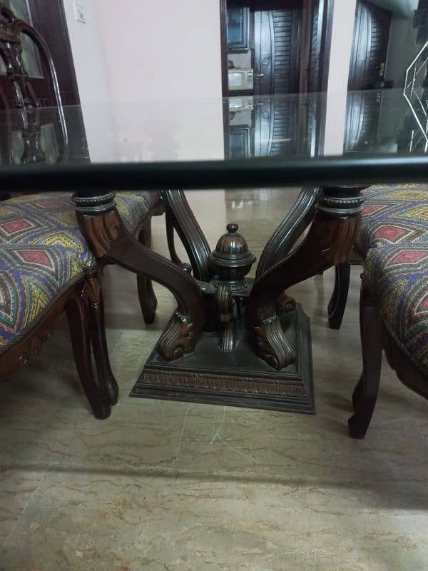 Pure sheesham wood chinioti style Dining table 5