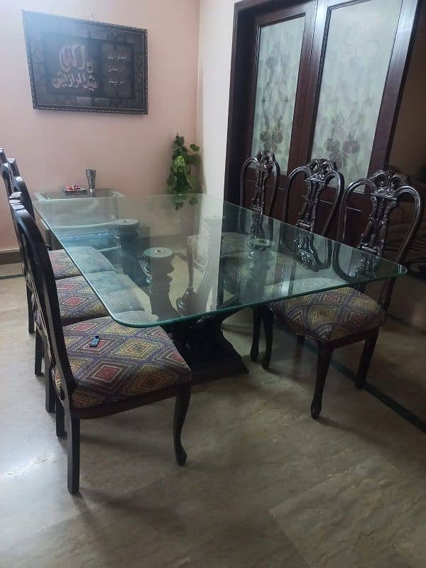 Pure sheesham wood chinioti style Dining table 8