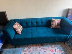 7 seaters Sofa, Table with 8 matching Curtains for Sale