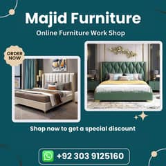 bed / bed set / Furniture / Poshish bed / bed dressing side table