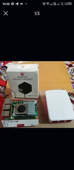 Raspberry Pi 5 8gb full kit (Pi board+Adopter+128gb card+Case+Coolfan)