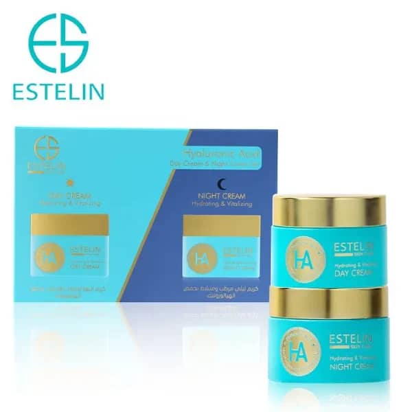 Estelin Hyaluronic Acid Hydrating & Vitalizing Day/Night cream set 4