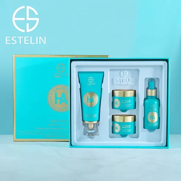 Estelin Hyaluronic Acid Hydrating & Vitalizing Skin Care Set – 4 Pcs 0