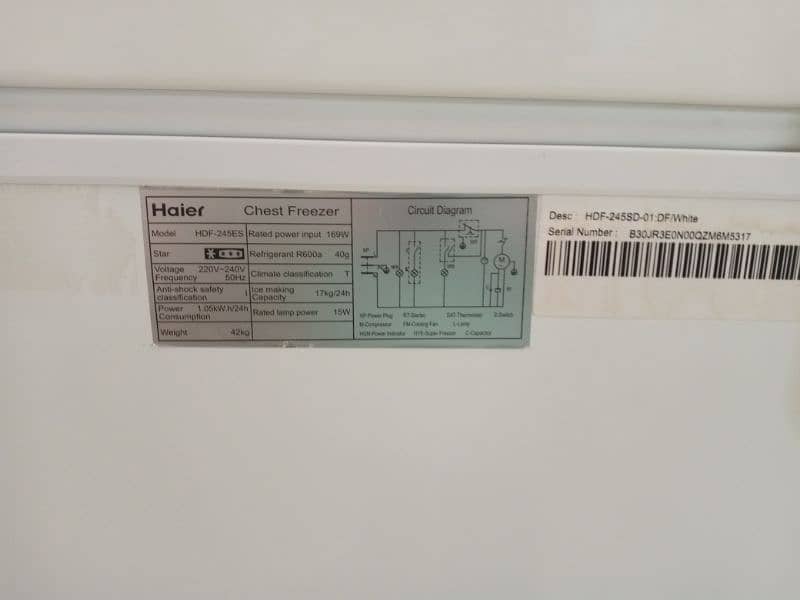 Haier deep freezer 2