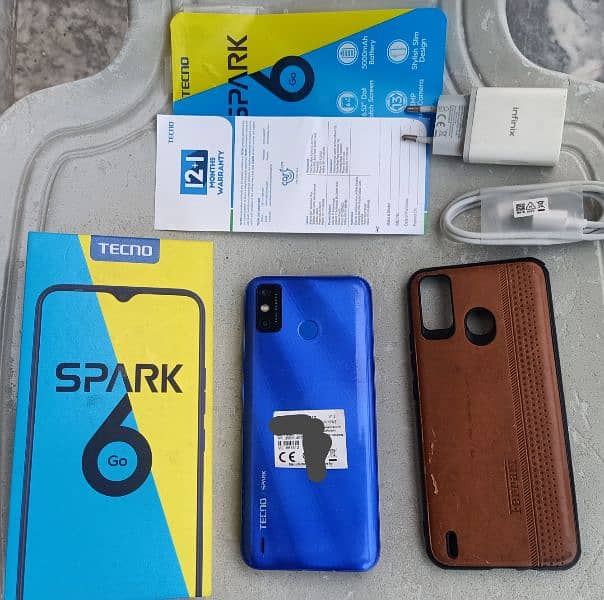 Tecno SparK 6 Go 64GB,*2Month WaRnty"Ladies UsE'Duel SiM"Lusshh10/9.5* 1