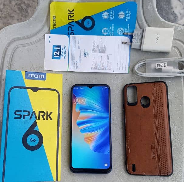 Tecno SparK 6 Go 64GB,*2Month WaRnty"Ladies UsE'Duel SiM"Lusshh10/9.5* 2