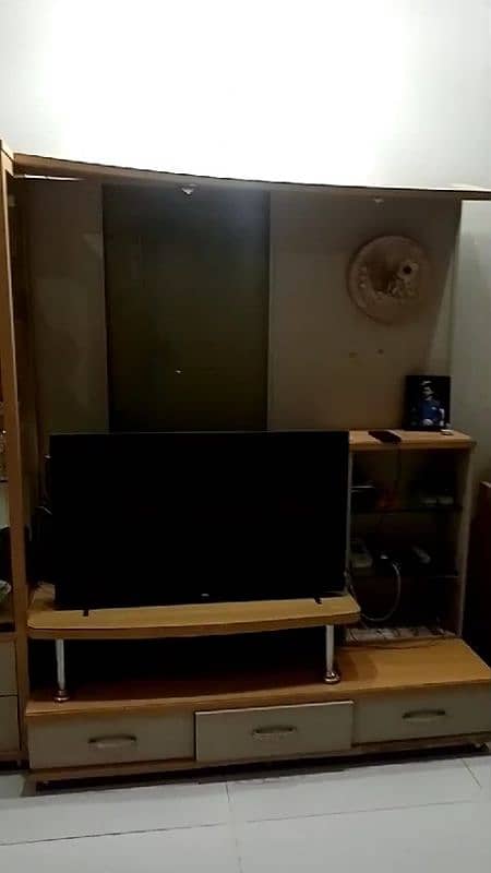 Bed + wardrobe + dresser + TV console furniture 4