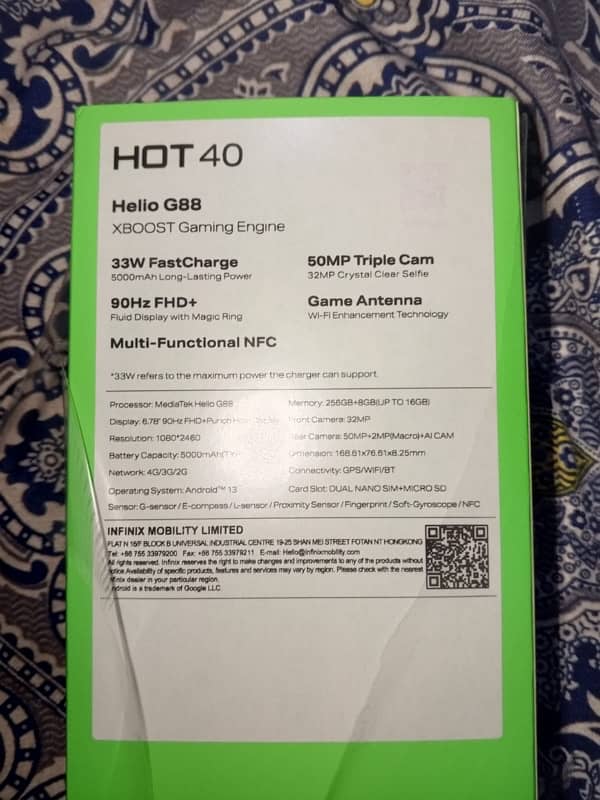 INFINIX HOT 40 3