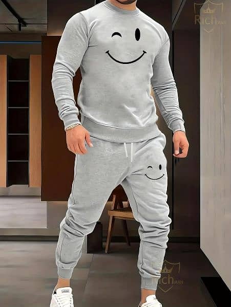 2 PCs Men's sweet's shirt Tracksuit (delivery in all pak) 0